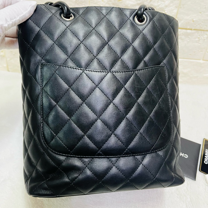 Chanel黑白康鹏菜籃子-17