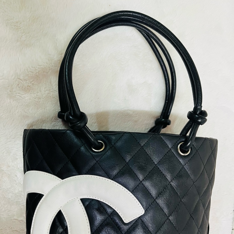 Chanel黑白康鹏菜籃子-21