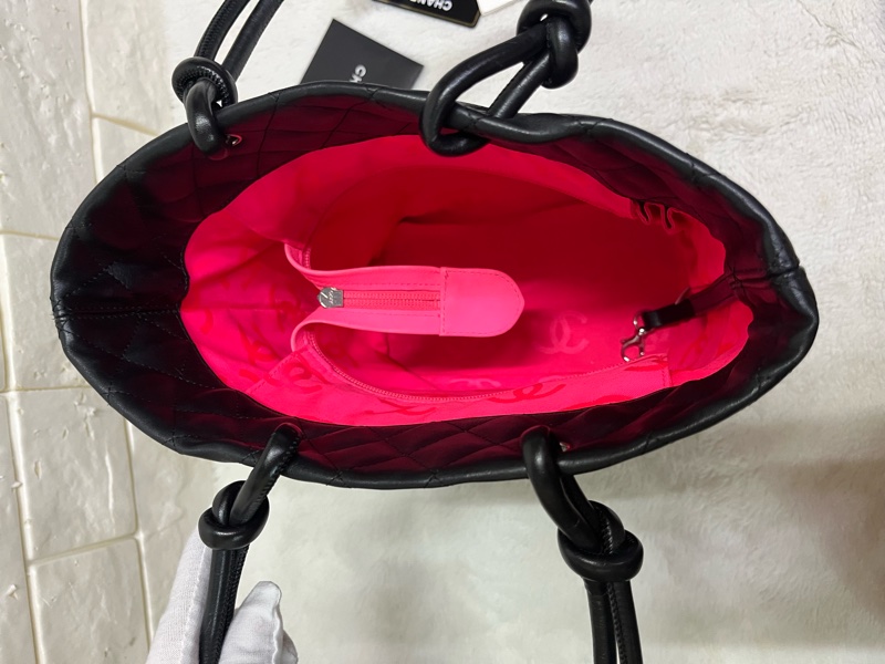 Chanel黑白康鹏菜籃子-25