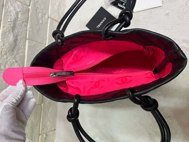 Chanel黑白康鹏菜籃子-26