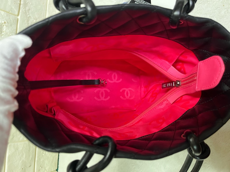 Chanel黑白康鹏菜籃子-28