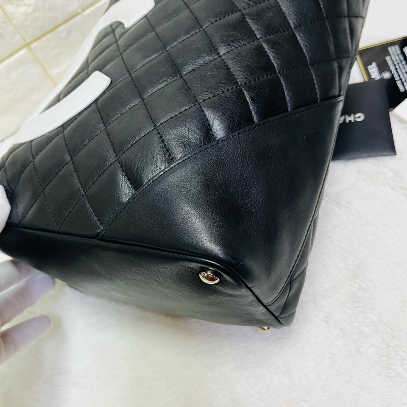 Chanel黑白康鹏菜籃子-40