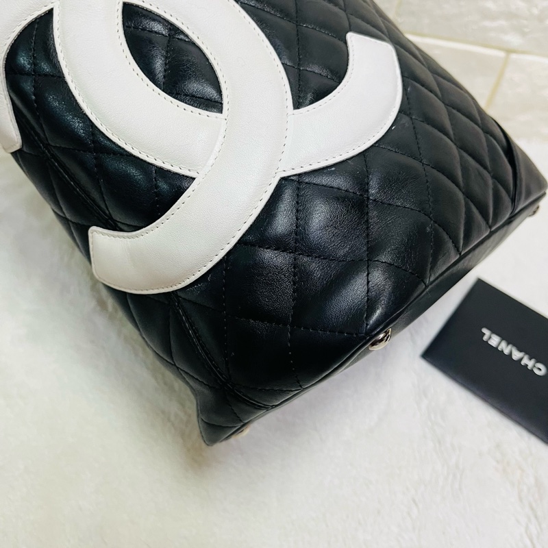 Chanel黑白康鹏菜籃子-41