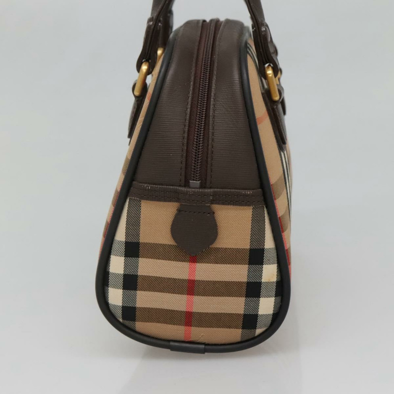 【日本直送】Burberrys Nova 格紋手提包帆布米金色正品 ki5913-3