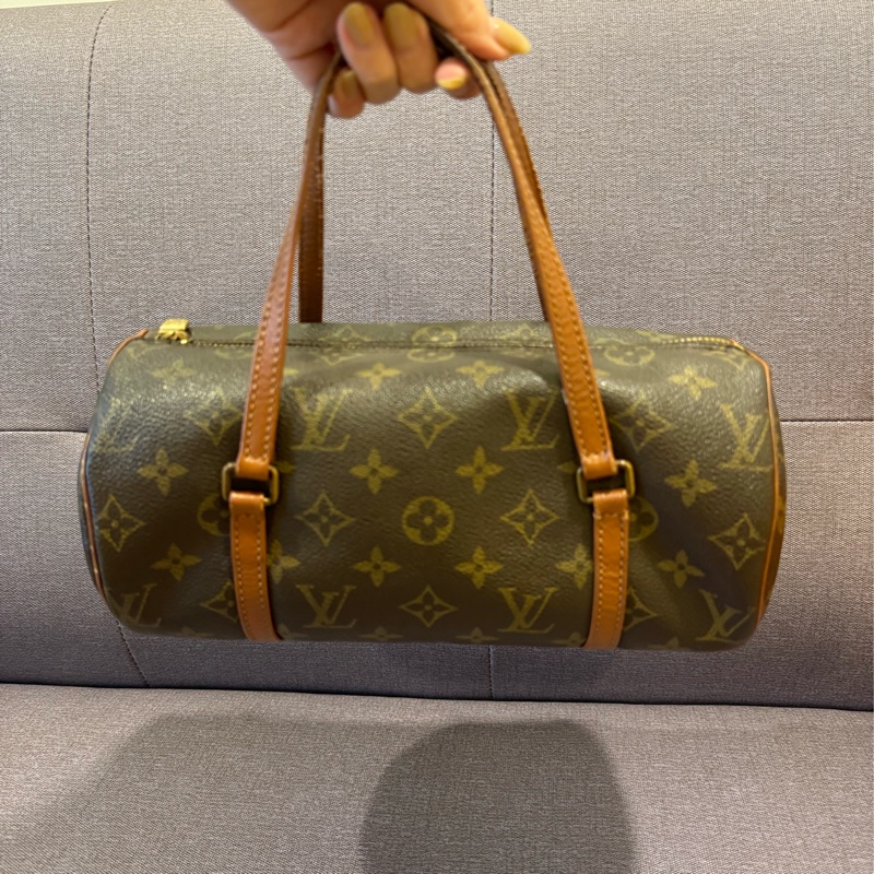 二手古著 LV 路易威登 二手圓筒包 26cm vintage 巴比龍-0