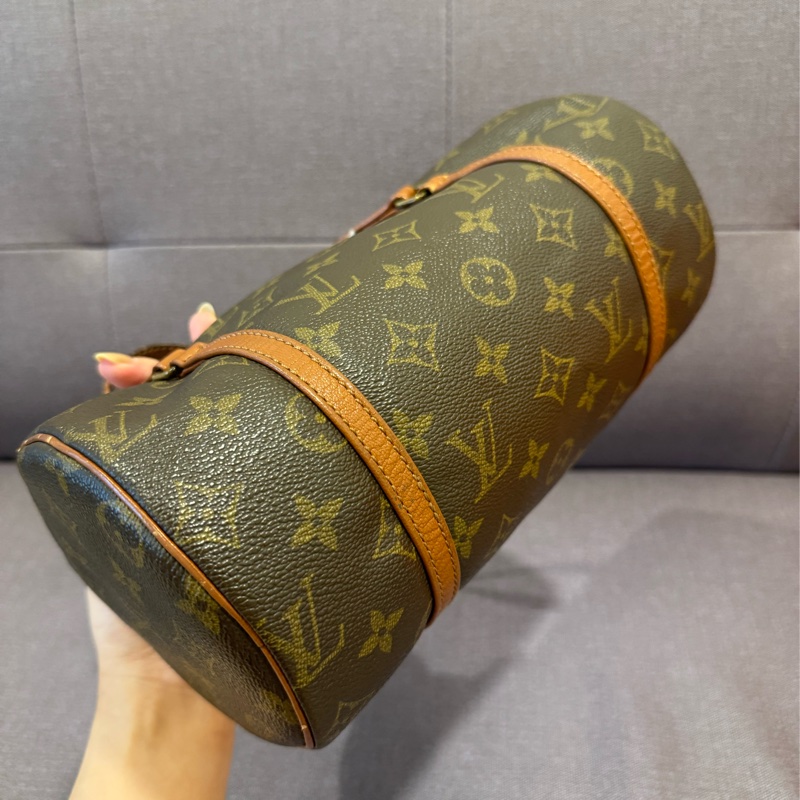 二手古著 LV 路易威登 二手圓筒包 26cm vintage 巴比龍-1