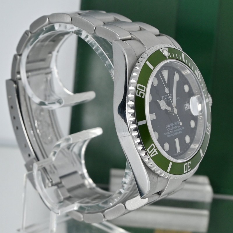 9成8新 Rolex Submariner 16610LV Date RRR Engraved 2023 Rolex Service Card Full Set (Ora思英)-4