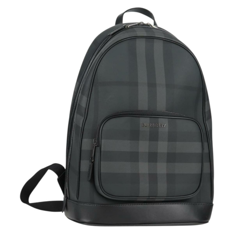 【日本直送】BURBERRY Nova 格紋背包 PVC 黑色 正品 BA4518-0