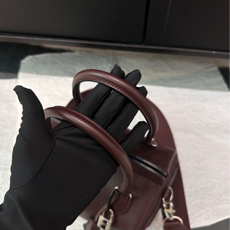 🌈Hermes❤️Tool Box 20❤️馬鞍紅銀扣🌟99新🌈Evercolor皮🌟-3