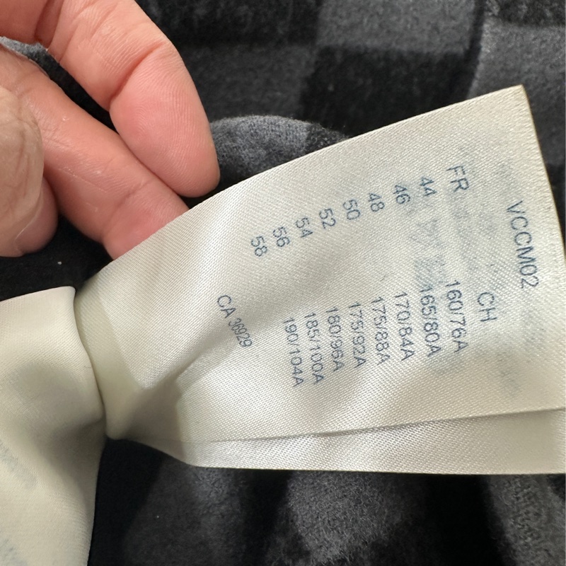 Louis Vuitton LV 黑灰 棋盤格 雙面穿 绵羊毛 夾克 外套 棒球外套-23