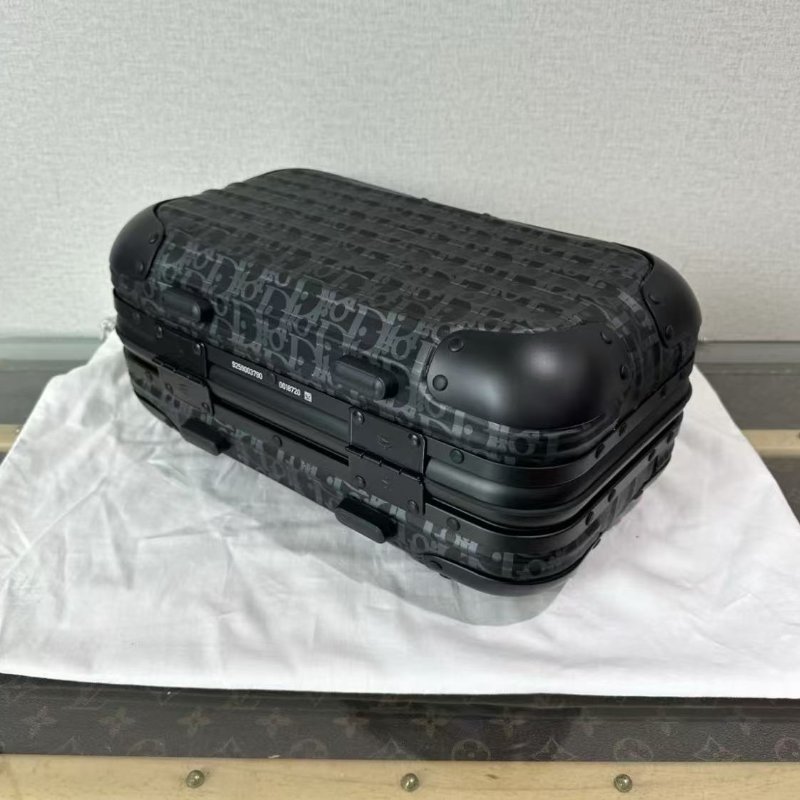 ✨DIOR/ Rimowa聯名款老花行李箱化妝箱 37*24*16 全新閒置 配件塵袋吊牌-4