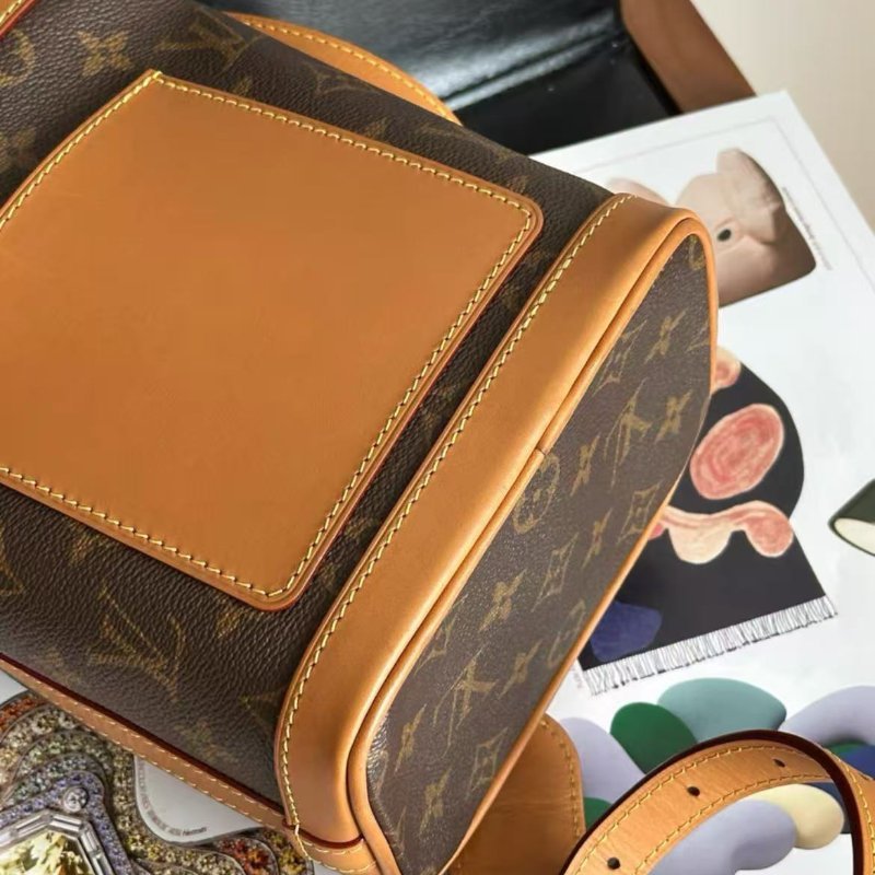 ✨LV 限量款老花milk box牛奶盒子斜背包男女同款，98新 配件塵袋-4