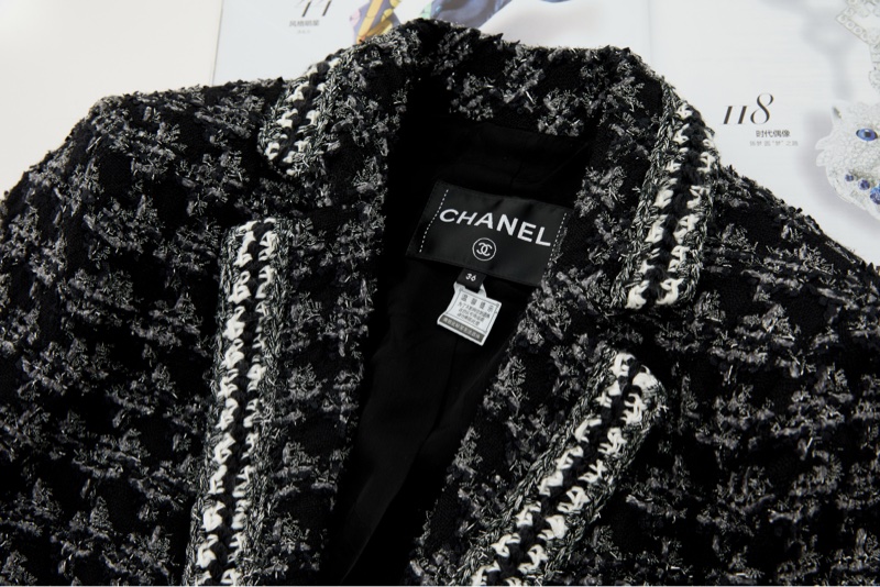 ❤️ CHANEL 氣質千鳥格紋經典外套-1