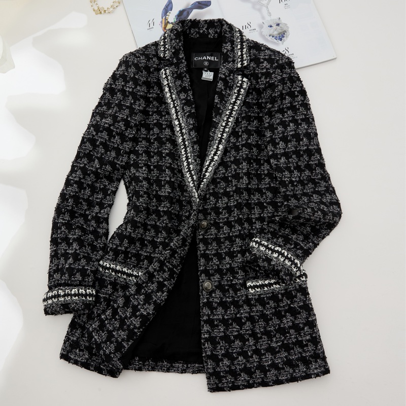 ❤️ CHANEL 氣質千鳥格紋經典外套-2