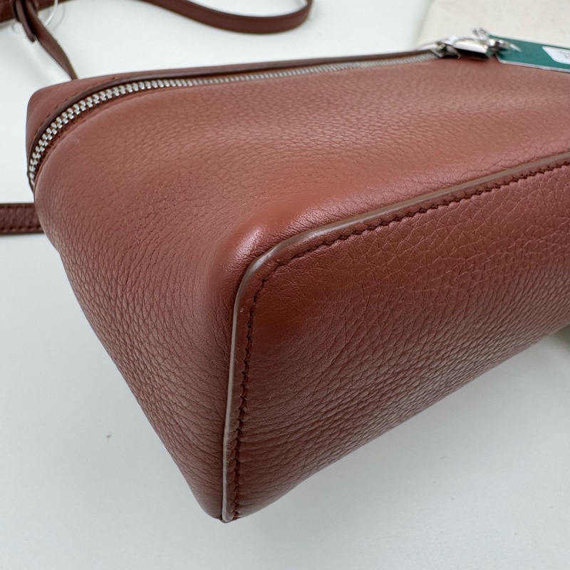 Loro Piana / 諾悠翩雅 19 磚紅色飯盒包-3