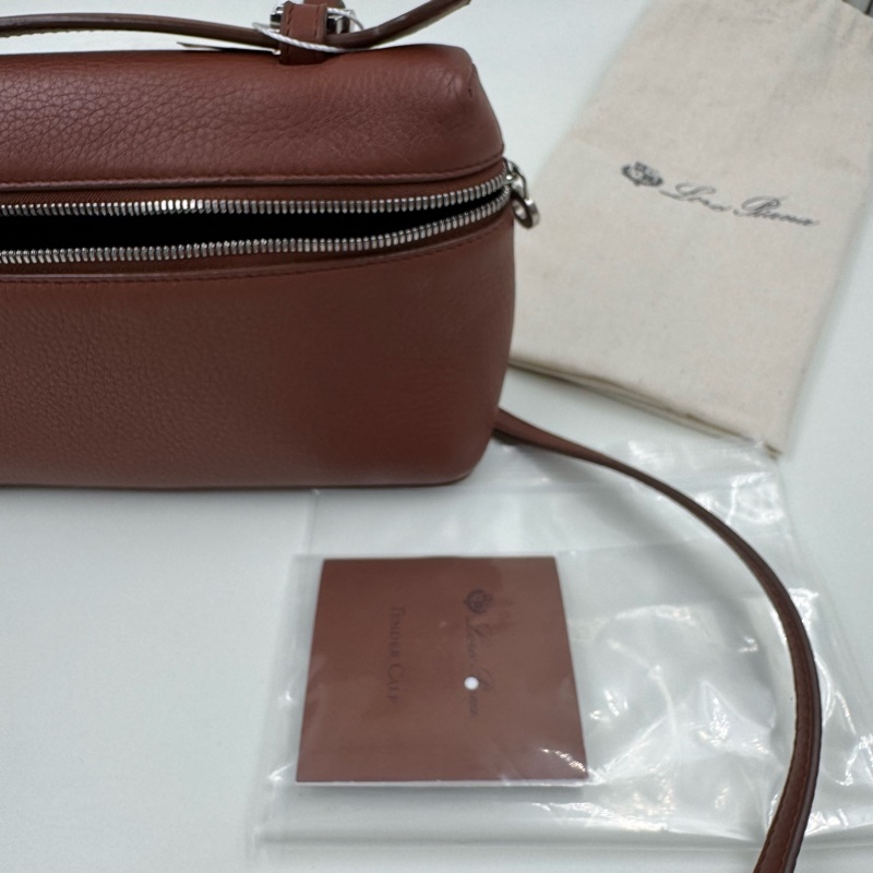 Loro Piana / 諾悠翩雅 19 磚紅色飯盒包-4