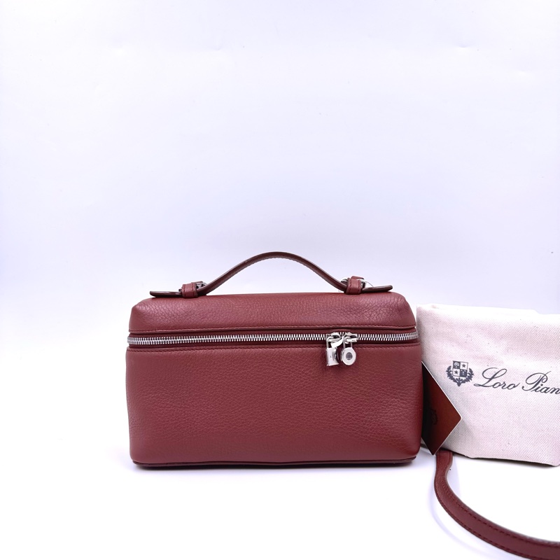 Loro Piana / 諾悠翩雅 19 磚紅色飯盒包-5