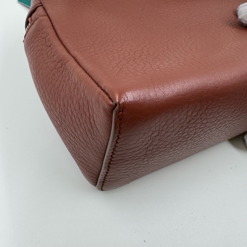 Loro Piana / 諾悠翩雅 19 磚紅色飯盒包-9