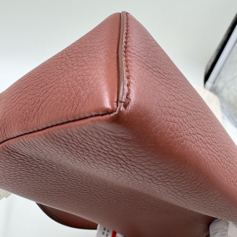 Loro Piana / 諾悠翩雅 19 磚紅色飯盒包-10