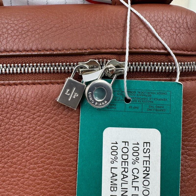 Loro Piana / 諾悠翩雅 19 磚紅色飯盒包-12