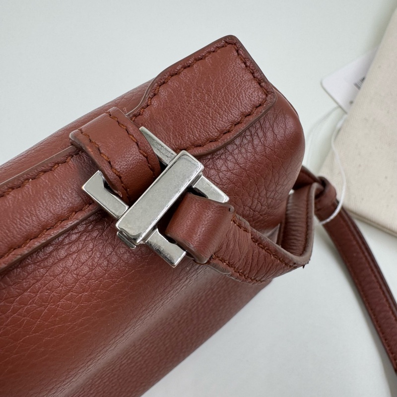 Loro Piana / 諾悠翩雅 19 磚紅色飯盒包-15