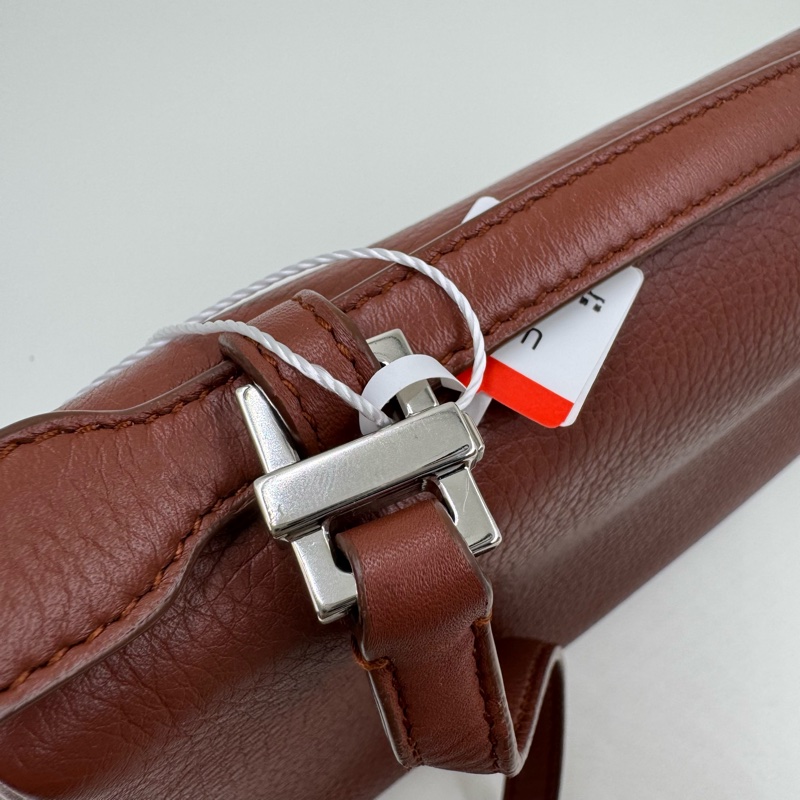 Loro Piana / 諾悠翩雅 19 磚紅色飯盒包-16