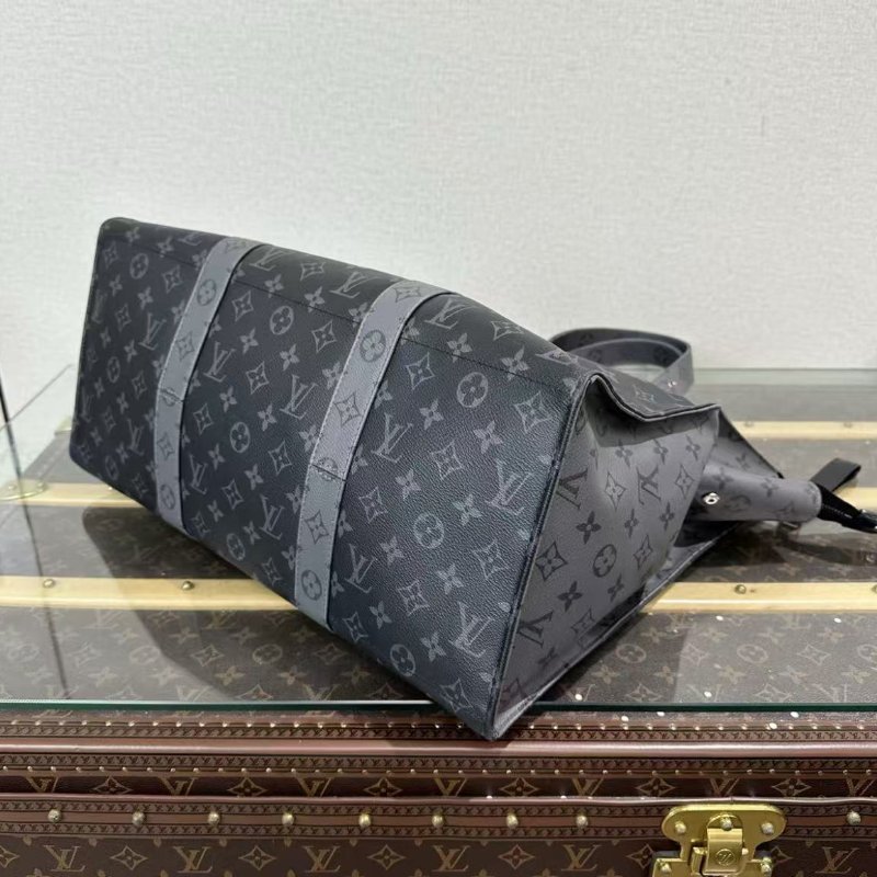 ✨LV NewCabas Zippe黑花托特包 44*38*18 98新 配件塵袋-4