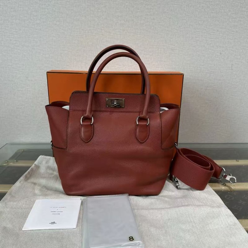 HERMES toolbox20銀扣牛奶盒子20*20*15 98新配件塵袋盒子-0