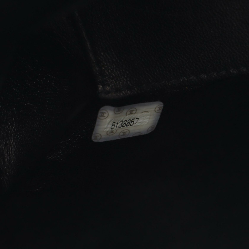 CHANEL Matelasse 手提包 小羊皮 綿羊皮 黑色 二手 女款 CC Coco-4