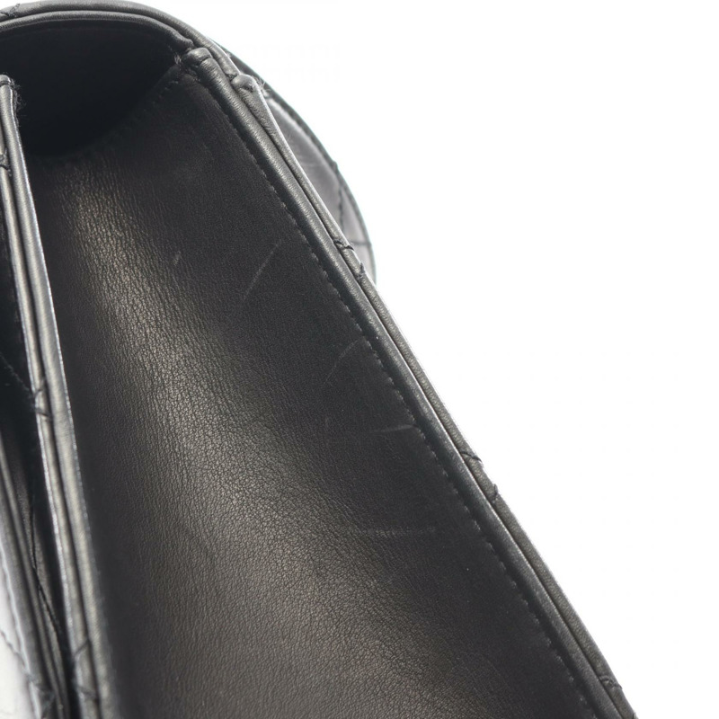 CHANEL Matelasse 手提包 小羊皮 綿羊皮 黑色 二手 女款 CC Coco-11