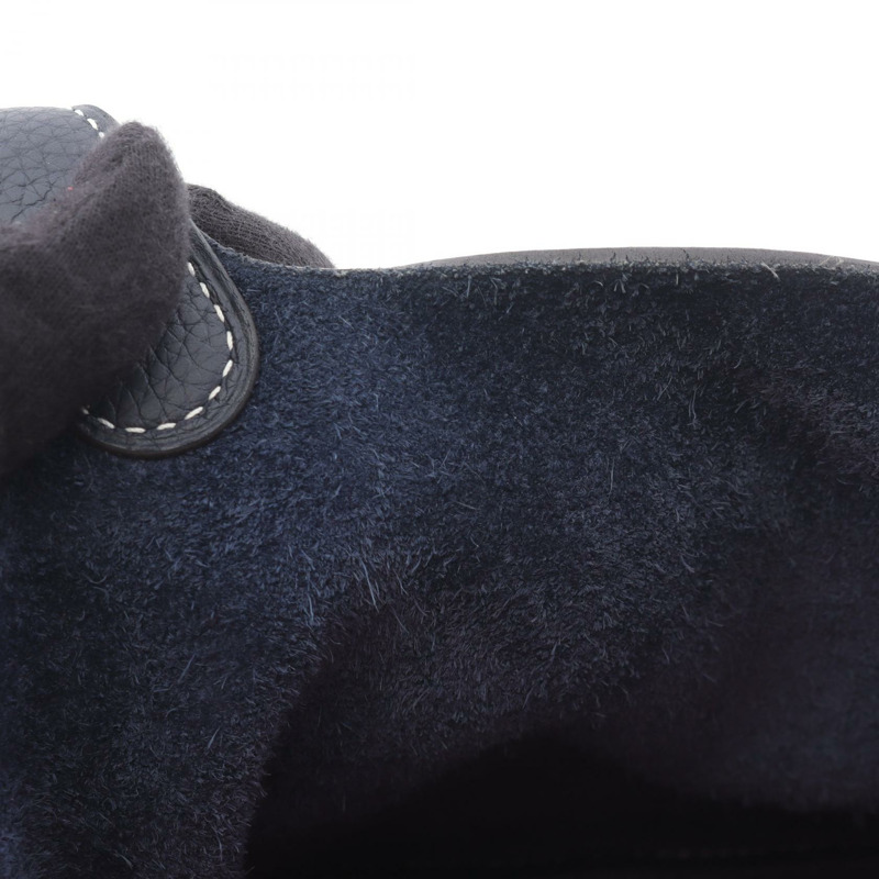 HERMES Picotin Lock casaque PM 手提包 Clemence 皮革 粉紅色 海軍藍 D 二手 GHW-7