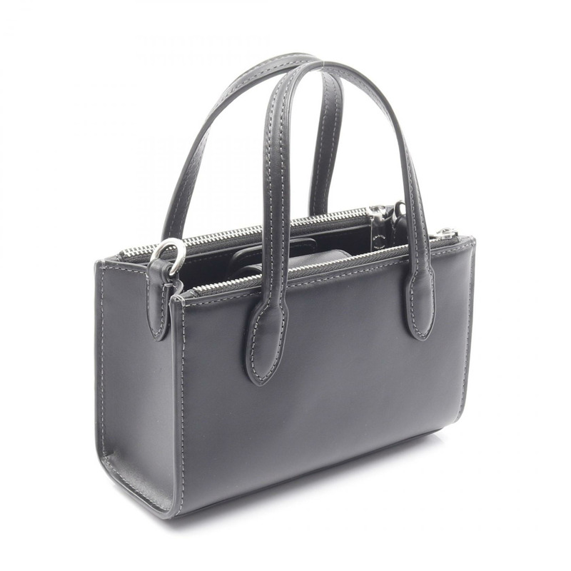 COACH Nina 迷你肩斜背包手提包 CT804 皮革黑色二手女款-1