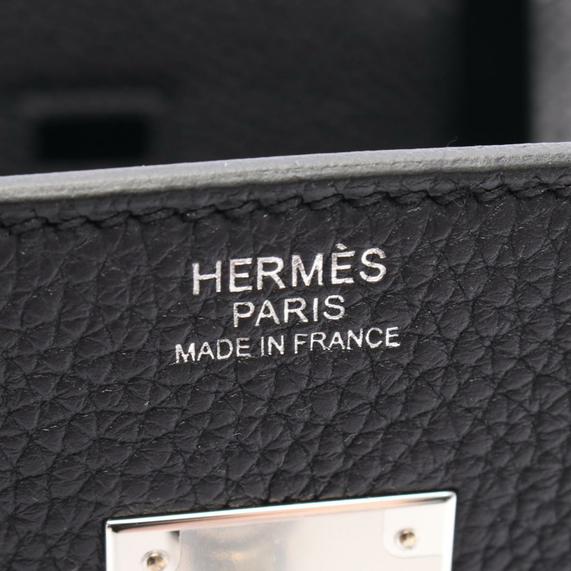 愛馬仕 Birkin 30 手提包 030520CK Togo 皮革 黑色 二手 女士 K SHW-3