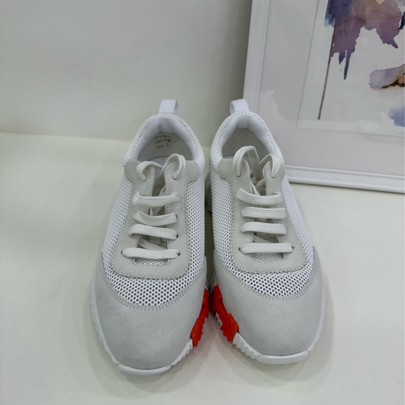 愛馬仕/hermes bouncing 白色運動鞋 閒置 37.5碼-2