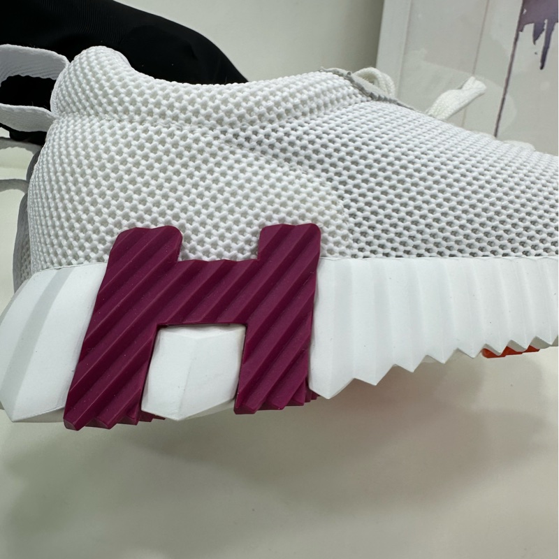 愛馬仕/hermes bouncing 白色運動鞋 閒置 37.5碼-4