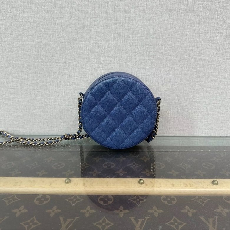 CHANEL 炫彩圓餅斜背鏈條包12*5*12 98新配件塵袋保卡-5