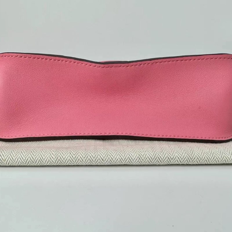 HERMES 唇膏粉金扣halzan mini手提肩背斜背包21.5*14*6.5 98新配件塵袋-3