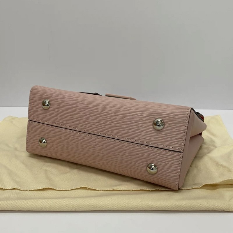 LV 粉色水波紋cluny手提肩背斜背包芯片款25.5*19*11 99新配件盒子塵袋-3