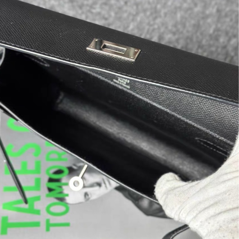 🌈Hermes🧡Depeches 25🧡黑色銀扣🌟98.5新🌈Epsom皮🌟-2