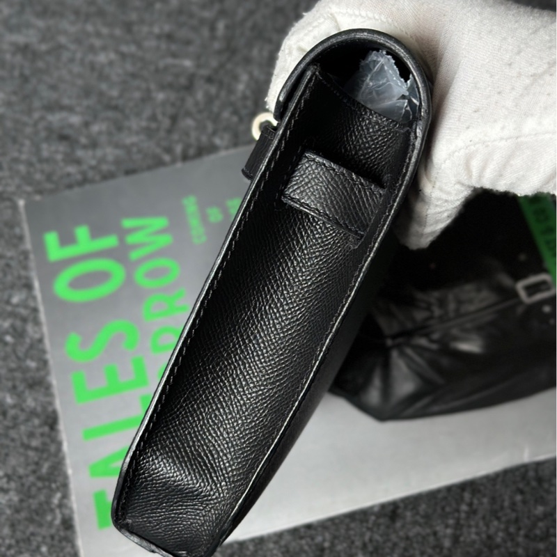 🌈Hermes🧡Depeches 25🧡黑色銀扣🌟98.5新🌈Epsom皮🌟-5