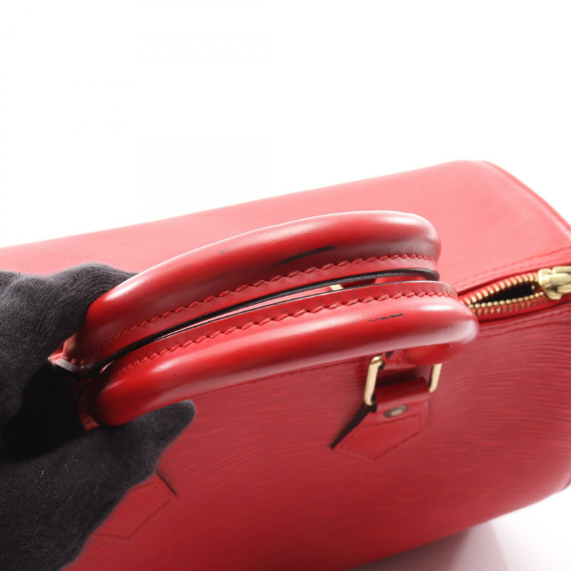 路易威登 Speedy 25 手提包 M43017 Epi 皮革 卡斯蒂利亞紅 二手 女士 LV-9