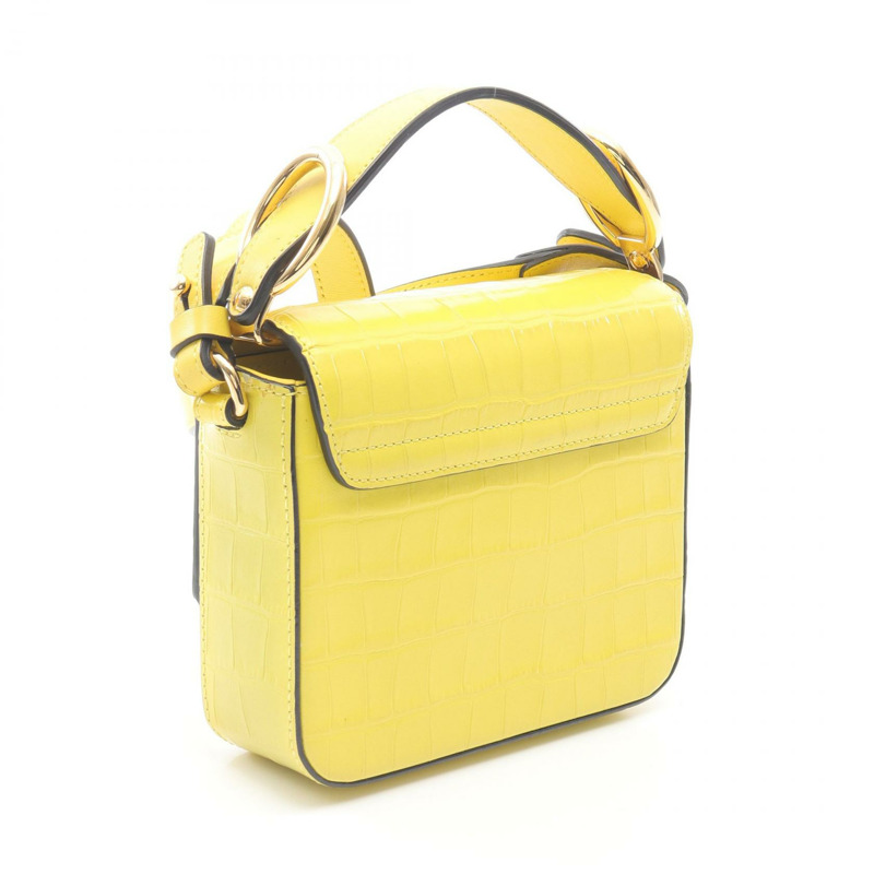 Chloe CHROE C 手提包斜背包單肩包 CHC19US193 皮革黃色二手女款-1