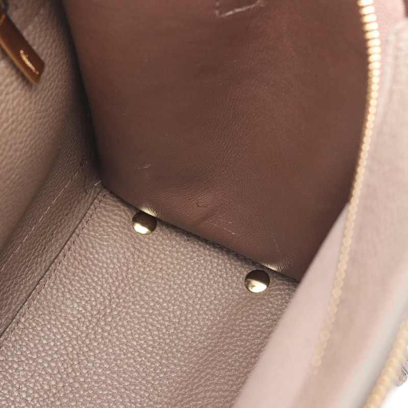 Salvatore Ferragamo Amy 肩斜背包 手提包 21F478 皮革 棕色 二手-4