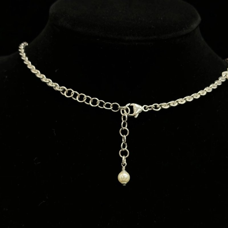 CHANEL 19K雙C logo珍珠水鑽長項鍊 鏈長96cm 98新配件盒子-4