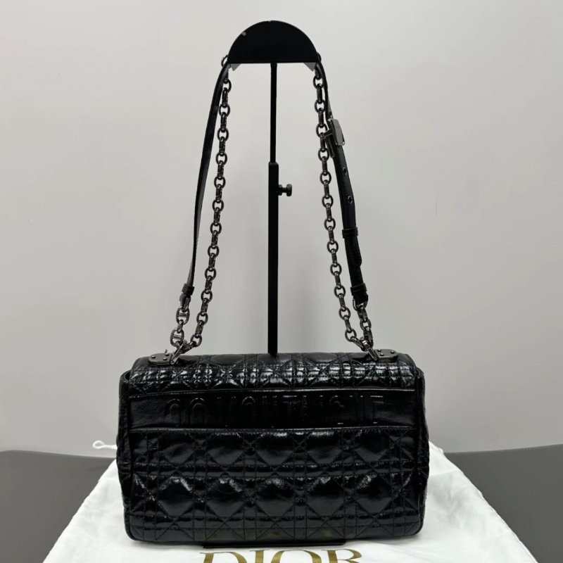DIOR caro系列油蠟皮中號肩背斜背包25.5*15.5*8 99新配件塵袋-5