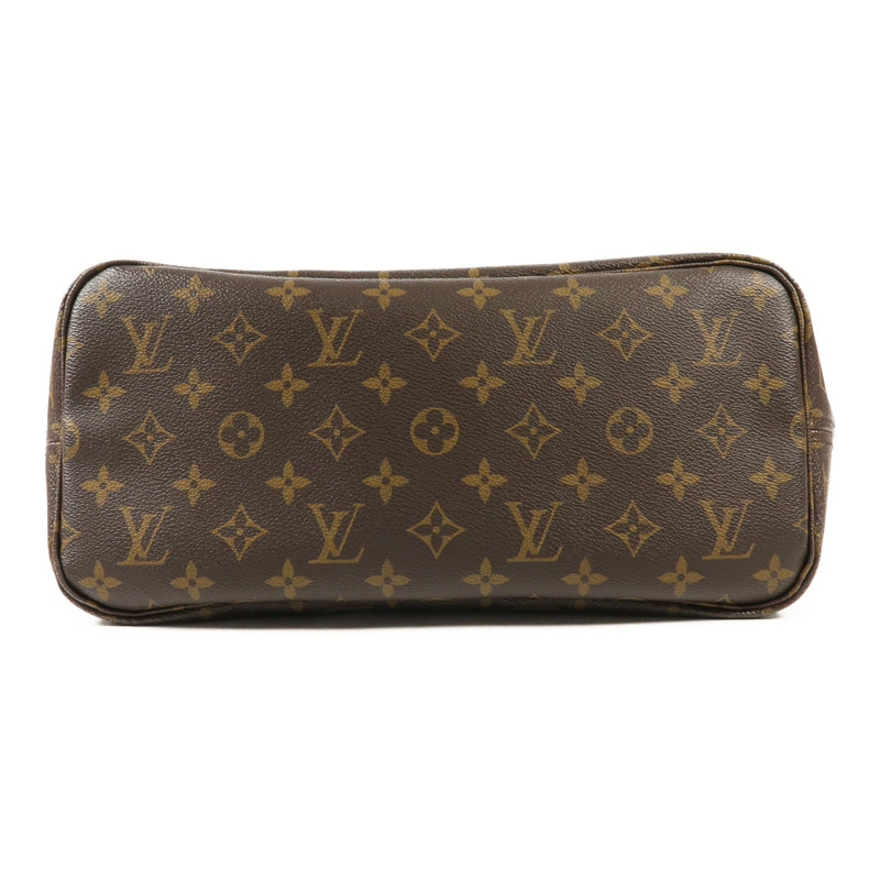 LOUIS VUITTON Monogram Neverfull MM金扣肩背袋手挽袋-3