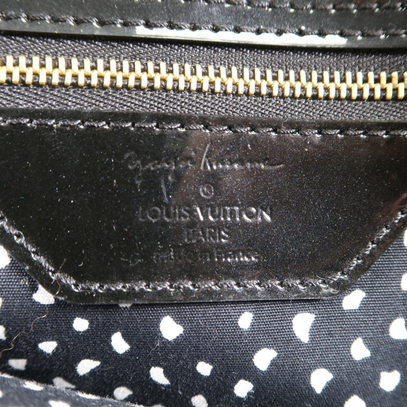 LOUIS VUITTON Vernis Lockit MM Yayoi Kusama金扣手挽袋-5
