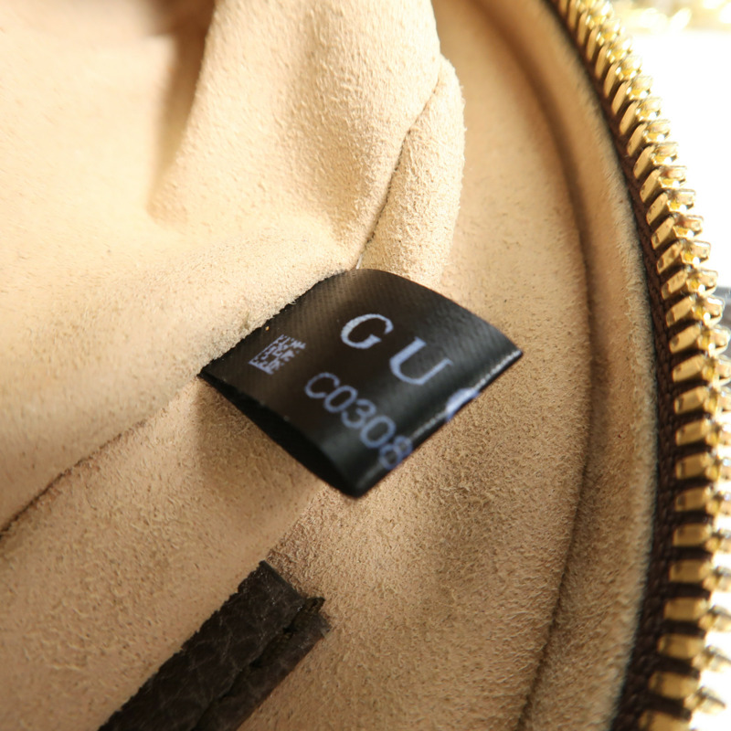 GUCCI 塗層帆布Ophidia金扣鏈帶肩背袋-6