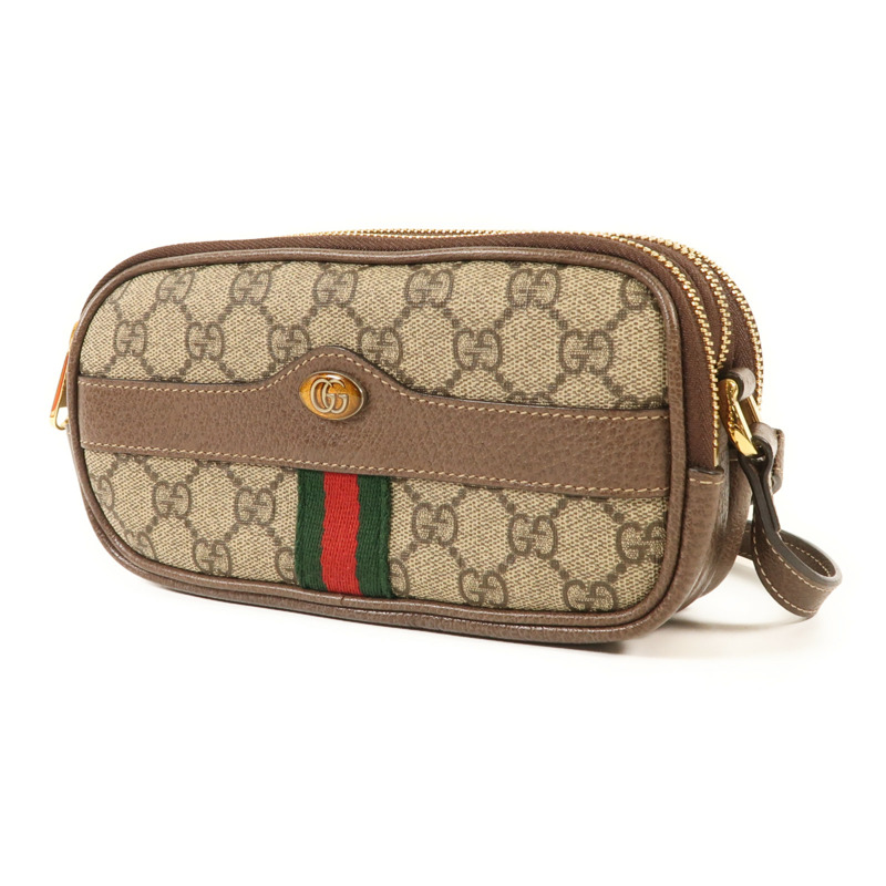 GUCCI 塗層帆布Ophdia GG Supreme金扣肩背袋-2