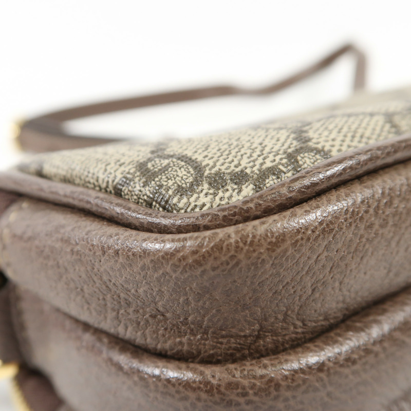 GUCCI 塗層帆布Ophdia GG Supreme金扣肩背袋-11